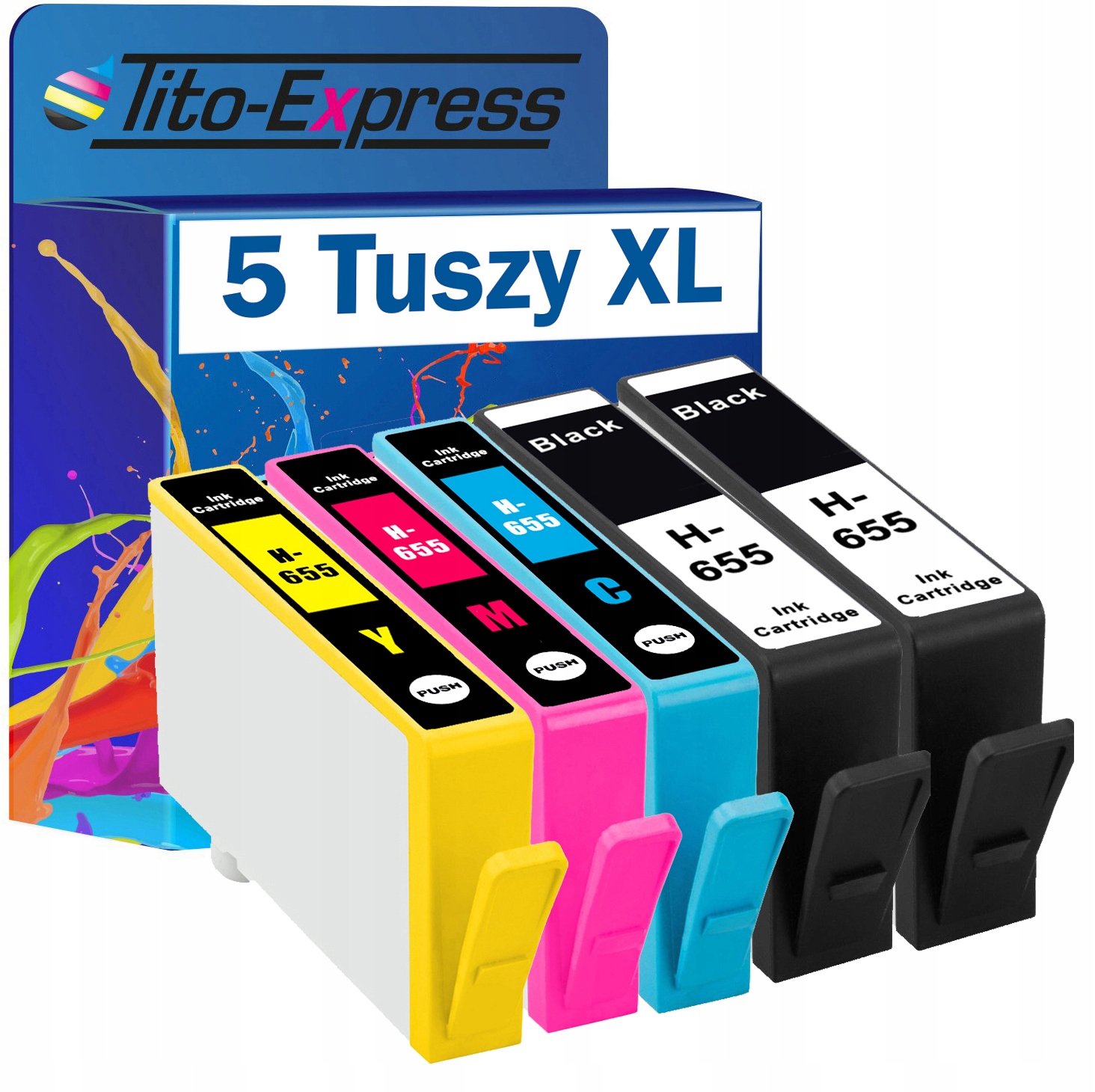 Atrament Tito-Express 655-xl-for-DeskJet-Ink-Advantage pre súpravu HP